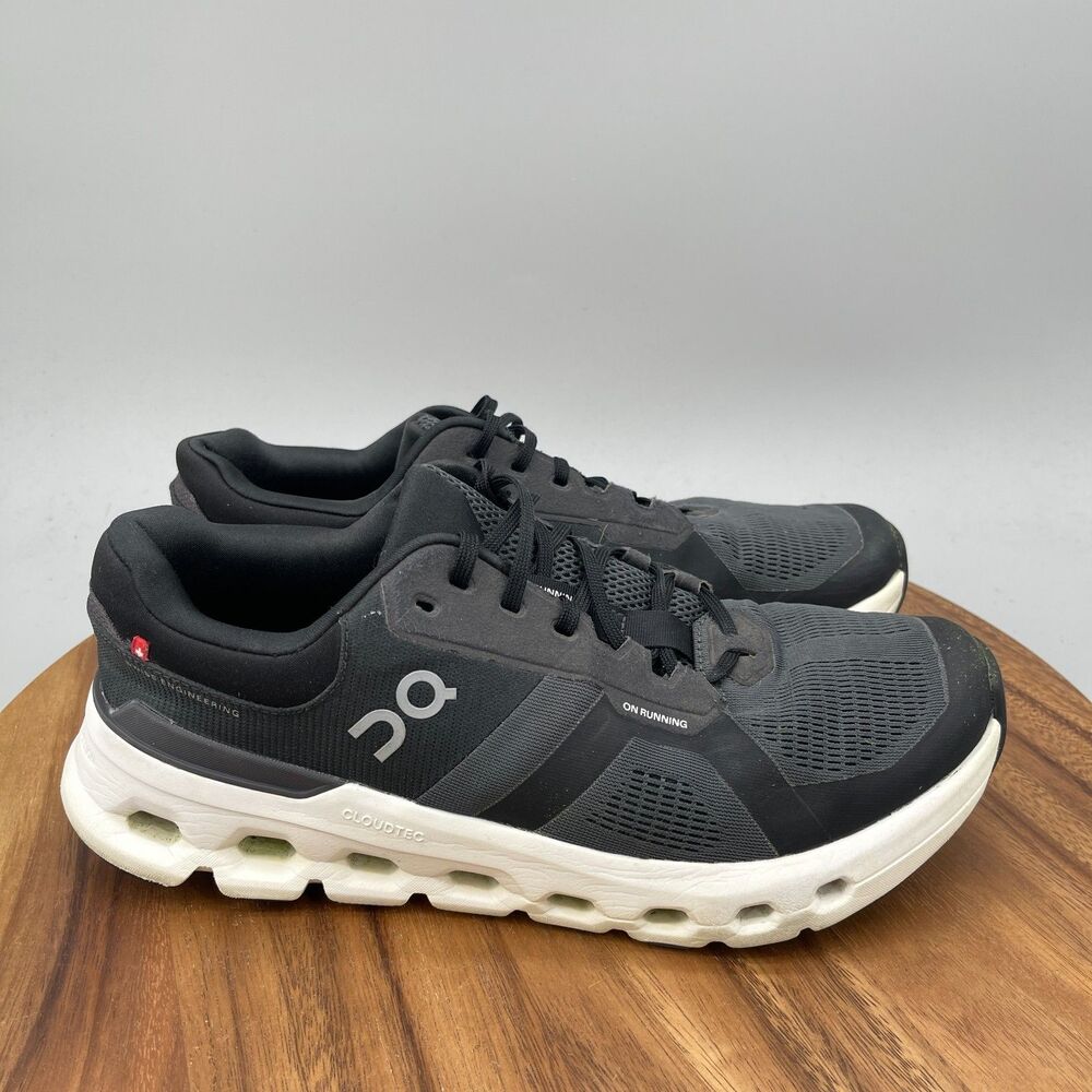 On Cloudrunner 2 Shoes Mens Size 11 Black Running Comfort Walking Gym Sneakers